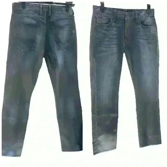 GUESS JEANS, BLUE/BLACK, SIZE: 33/32, NWOT/NEVER WORN - Picture 5 of 11